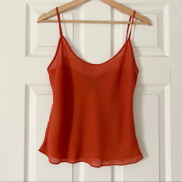 Ralph Lauren Tops - 2/$30🍑 RALPH LAUREN Rusty Orange Sheer Camisole